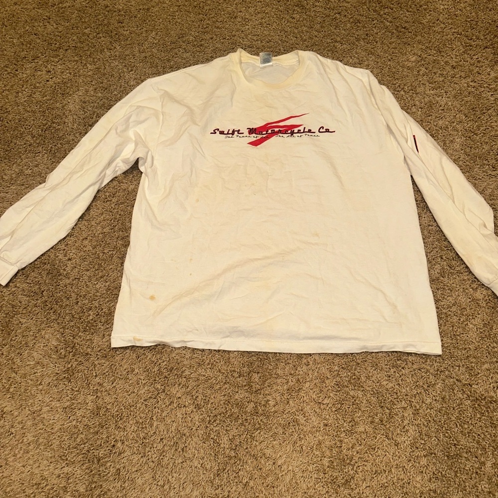White Long Sleeve Men's Shirt